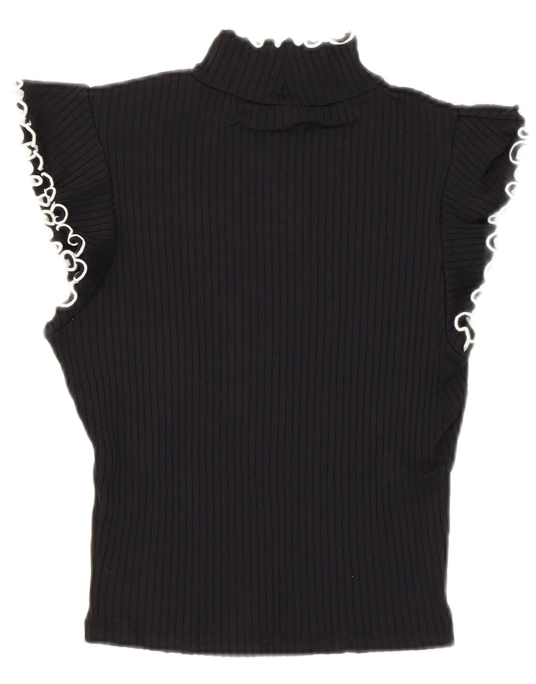 Bluză Crop Top Femei Zara UK 8 Mic Poliamidă Neagră