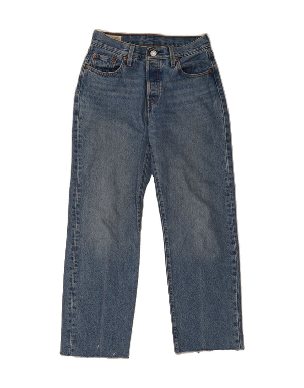 LEVI'S Womens 501 Straight Jeans W28 L27 Blue