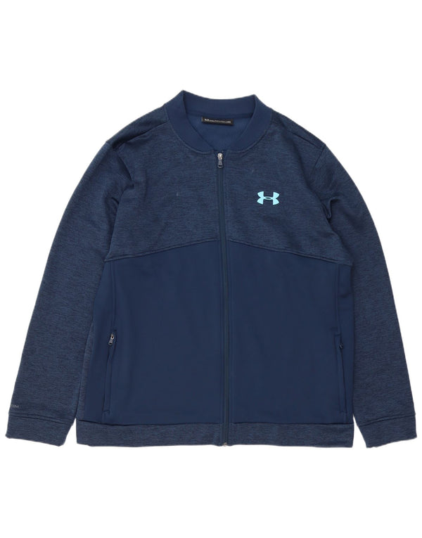 Jachetă de trening Under Armour Cold Gear pentru bărbați, 2XL, poliester bleumarin
