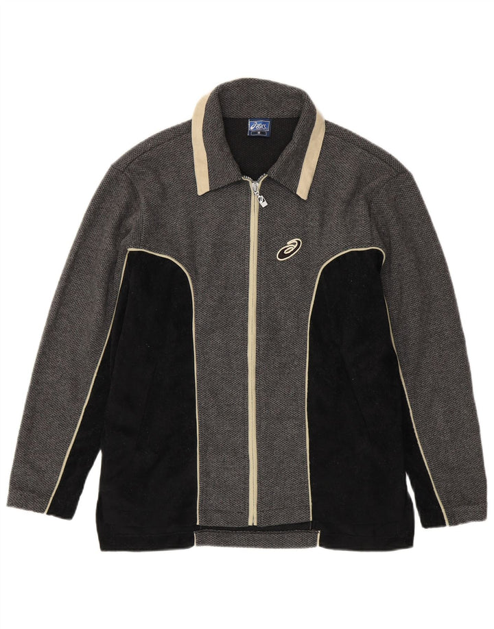 Jachetă de trening pentru bărbați ASICS, gri mediu, color block
