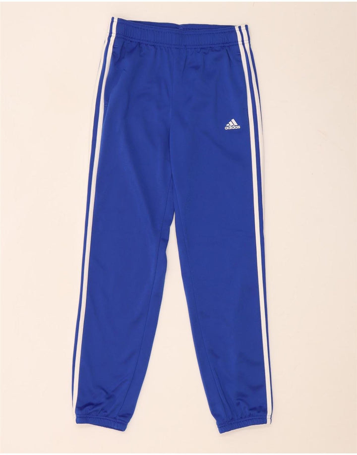 Pantaloni de trening Adidas baieti Joggeri 11-12 ani poliester albastru