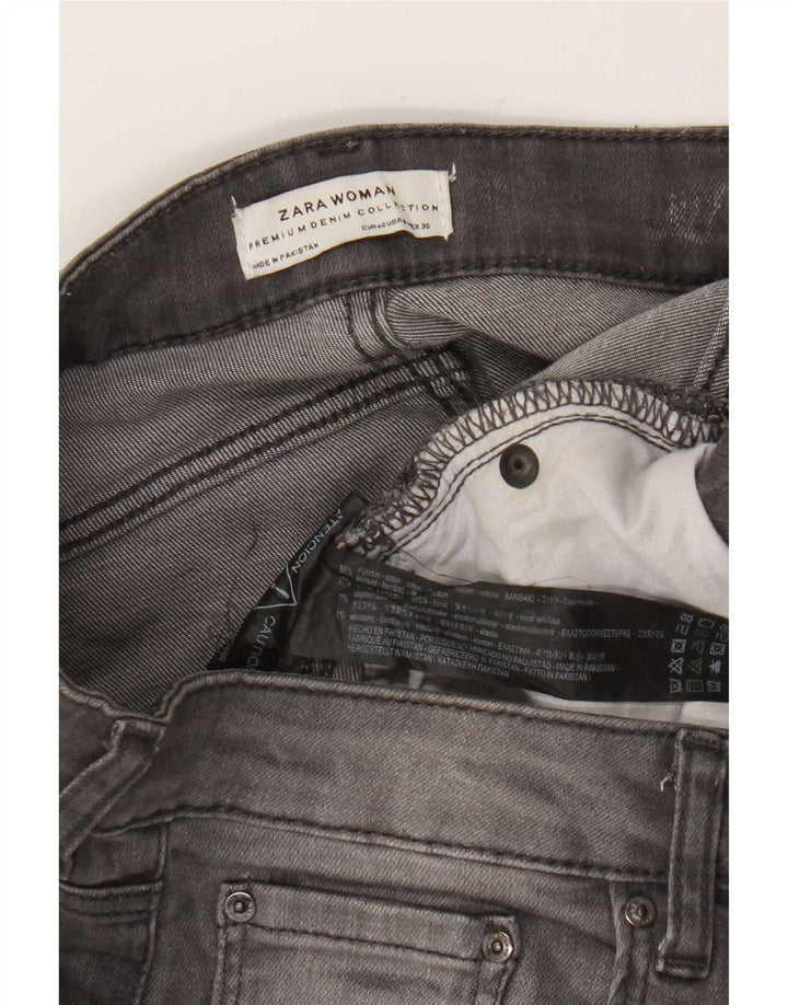 Blugi tăiați pentru femei Zara EU 40 Medium W30 L25 Bumbac gri