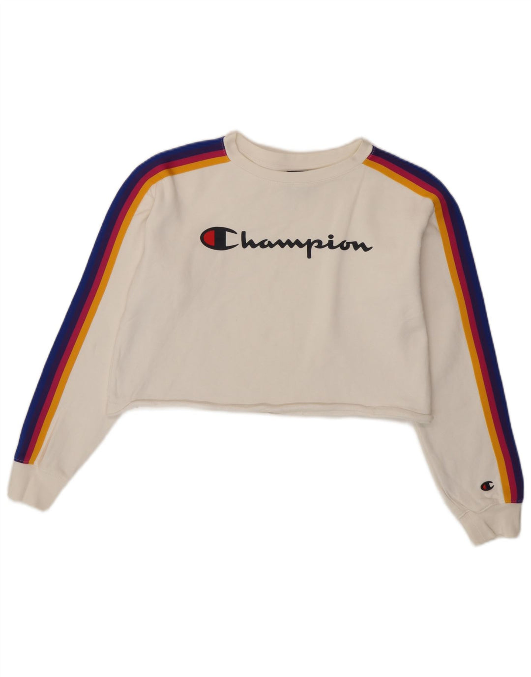 Pulover cu grafic supradimensionat pentru femei Champion UK 10 Small White