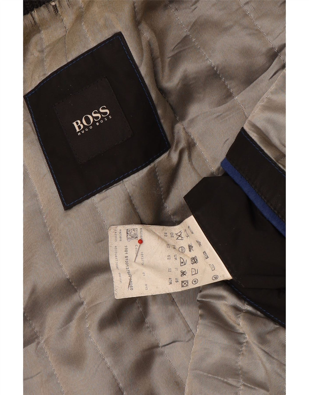 Palton pentru bărbați Hugo Boss EU 52 XL Lână gri