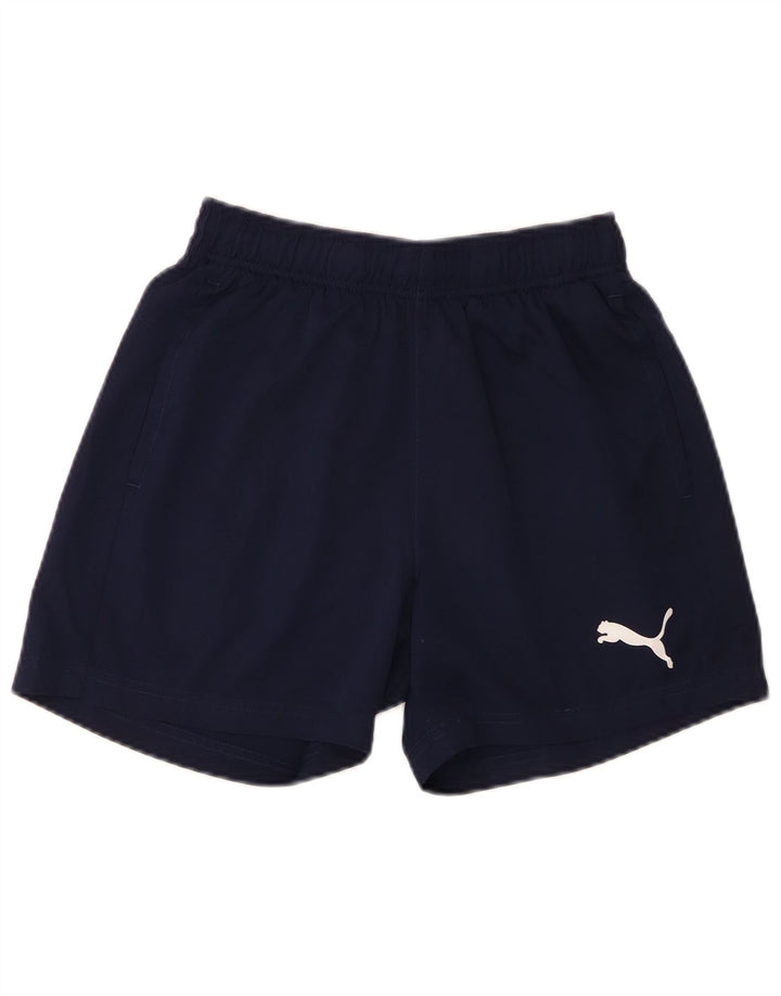 Pantaloni scurti sport Puma pentru femei UK 10 Small, bleumarin, poliester