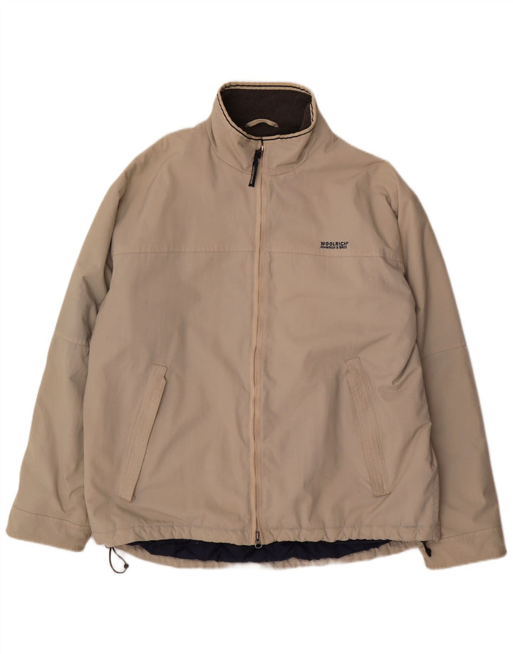 Jachetă de vânt pentru bărbați Woolrich UK 42 XL, bej, nailon