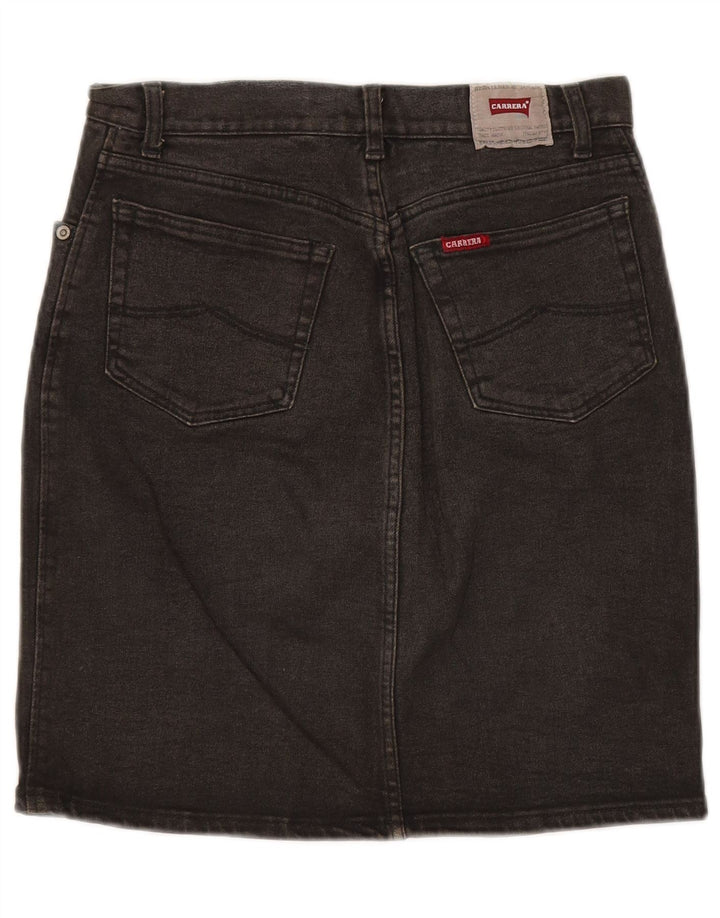 Fusta de blugi pentru femei CARRERA W28 bumbac negru mediu