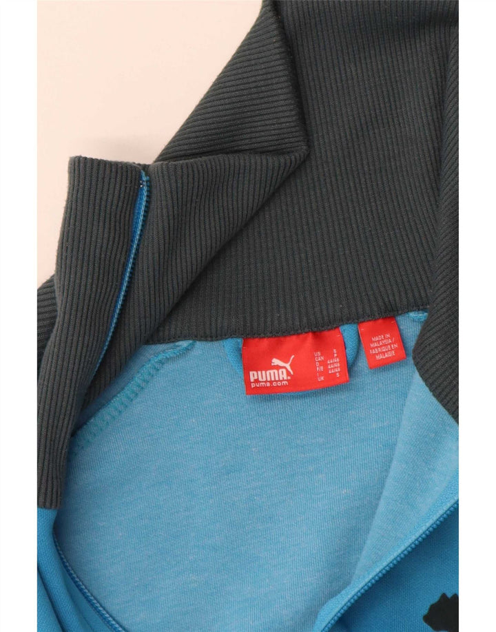 Jachetă de top pentru trening Puma pentru bărbați, albastru, poliester color bloc