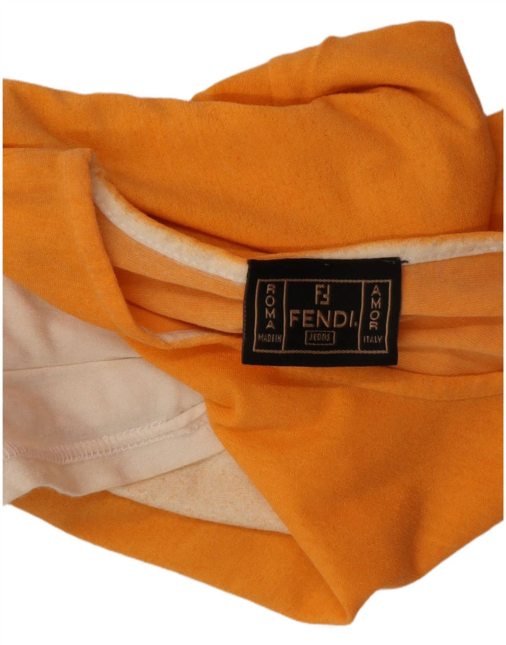 Tricou pentru femei FENDI Top IT 44 Bumbac color-bloc portocaliu mediu