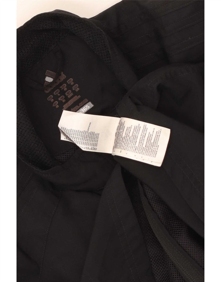 Adidas Womens Trening Top Jacket UK 16 Large Black Polyester