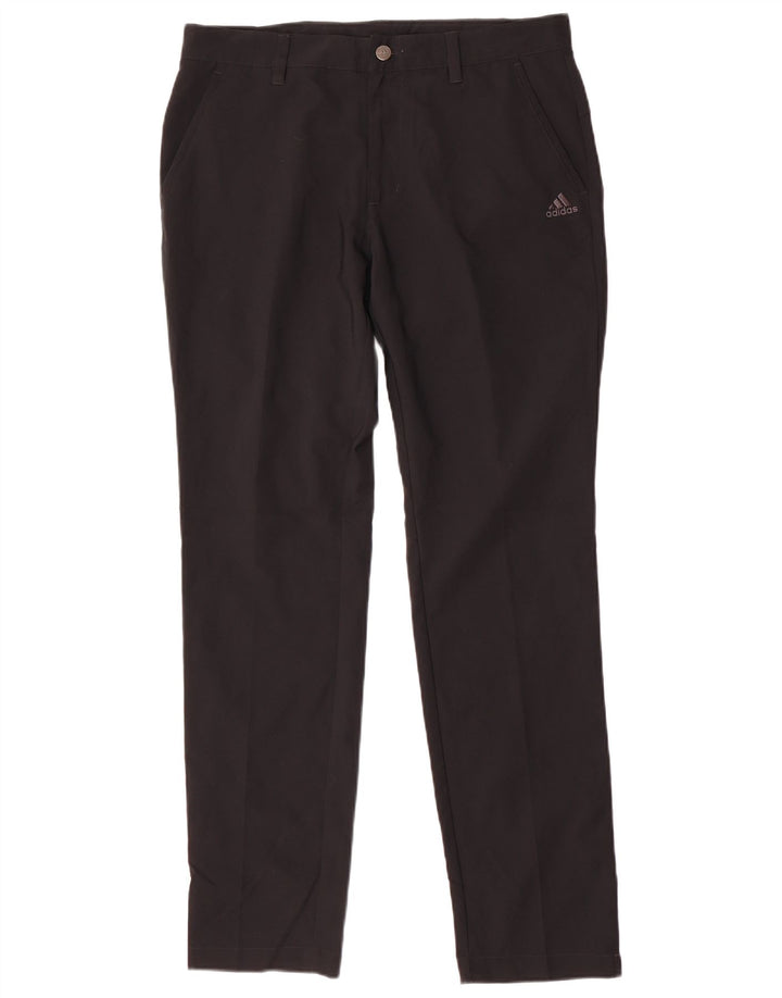 Pantaloni chino slim pentru bărbați Adidas W32 L32 poliester negru