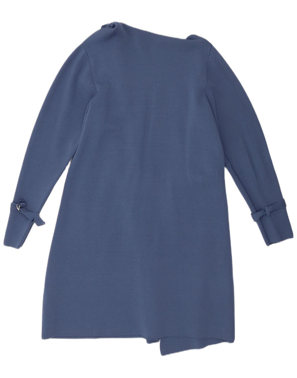 Pulover cardigan deschis pentru femei Paul Costelloe UK 18 XL Blue Viscose