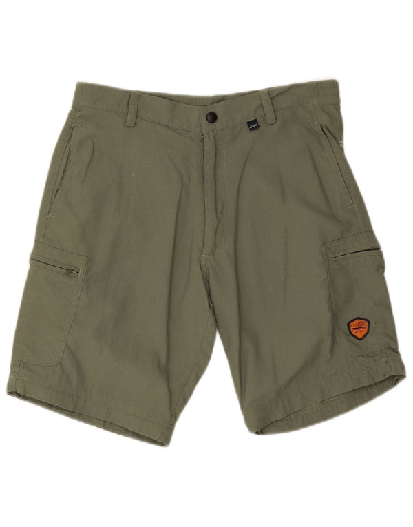 Pantaloni scurti cargo pentru femei Asics Medium W28 Kaki Poliamidă
