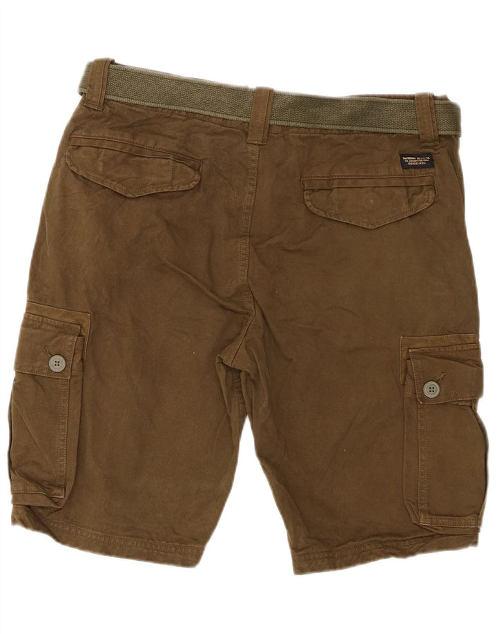 Pantaloni scurti cargo Superdry pentru bărbați W32, bumbac mediu kaki