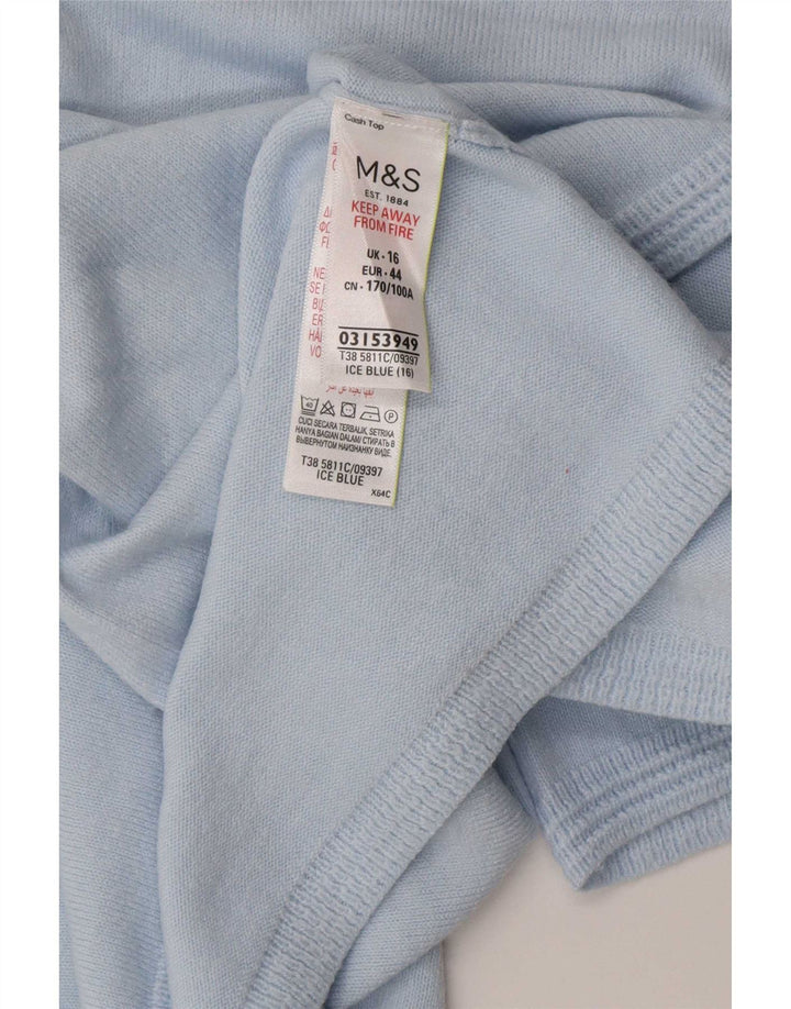 Bluză pentru femei Marks & Spencer, UK 16, mare, albastru, acrilic