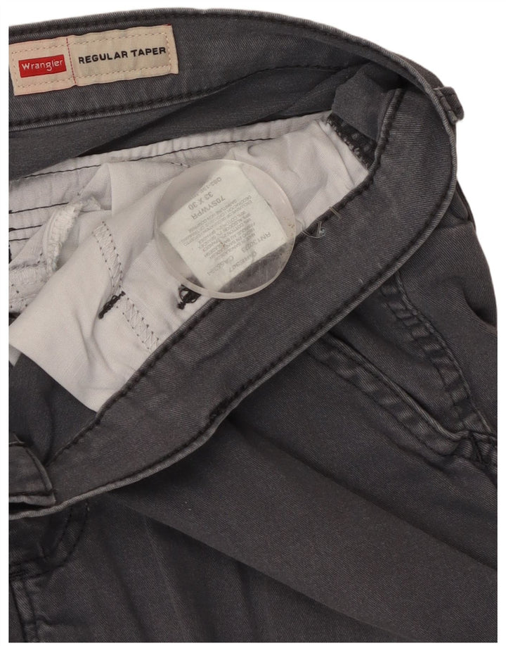 Pantaloni cargo conici pentru bărbați Wrangler W33 L30 bumbac gri