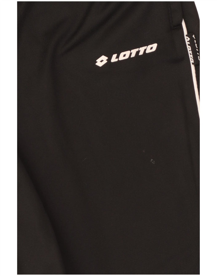 Pantaloni de trening pentru bărbați Lotto Pantaloni de jogging Mari Poliester negru