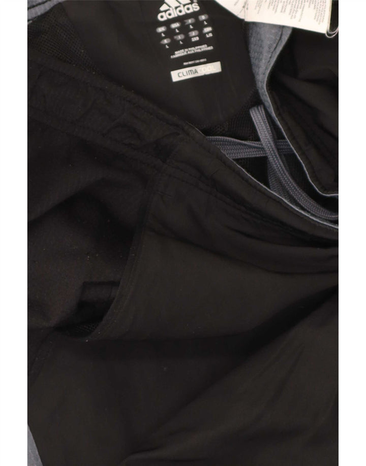 Pantaloni de trening Adidas Climacool pentru bărbați, mari, negru, poliester color bloc