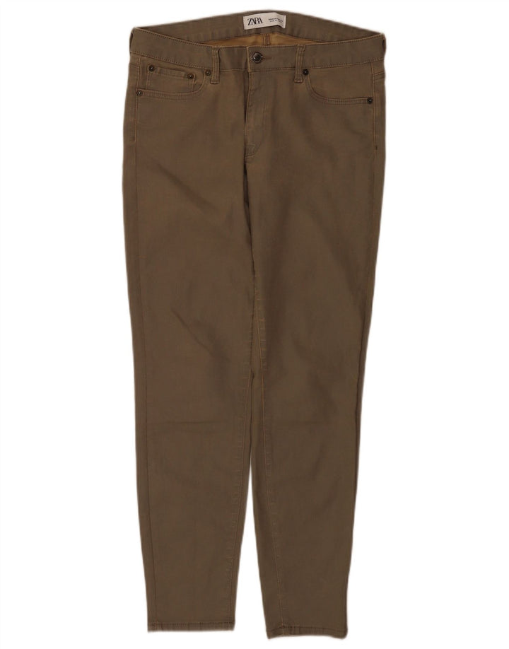 Blugi skinny de damă Zara EU 40 Medium W30 L26 Kaki