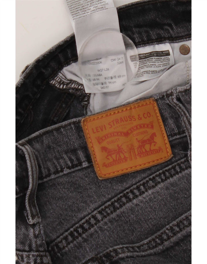 Blugi drepti pentru femei Levi's W27 L26 bumbac gri