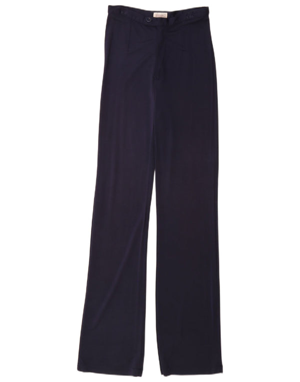 Stefanel Pantaloni Casual Femei Talie Inalta EU 38 XS W26 L33 Bleumarin