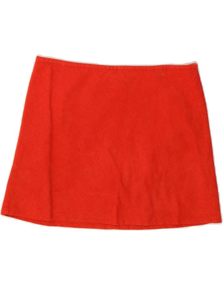BENETTON Womens Mini Skirt IT 40 Small W28 Red Cashmere Vintage Benetton and Second-Hand Benetton from Messina Hembry 