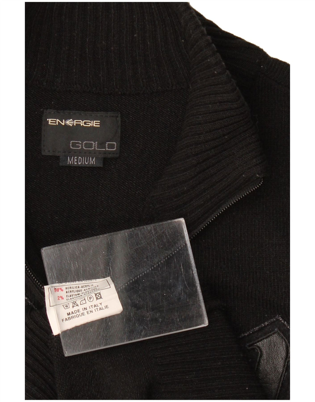 Pulover cardigan fără mâneci pentru femei Energie UK 12 Medium Black Acrylic