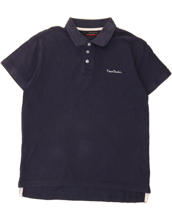 PIERRE CARDIN Mens Polo Shirt Small Navy Blue Cotton Vintage Pierre Cardin and Second-Hand Pierre Cardin from Messina Hembry 