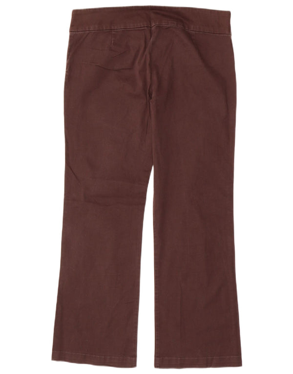 Pantaloni casual pentru femei Bootcut Zara EU 40 Mediu L30 L27 Bumbac maro
