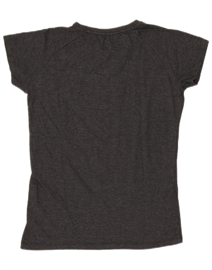 CARRERA Womens Graphic T-Shirt Top UK 14 Medium Grey
