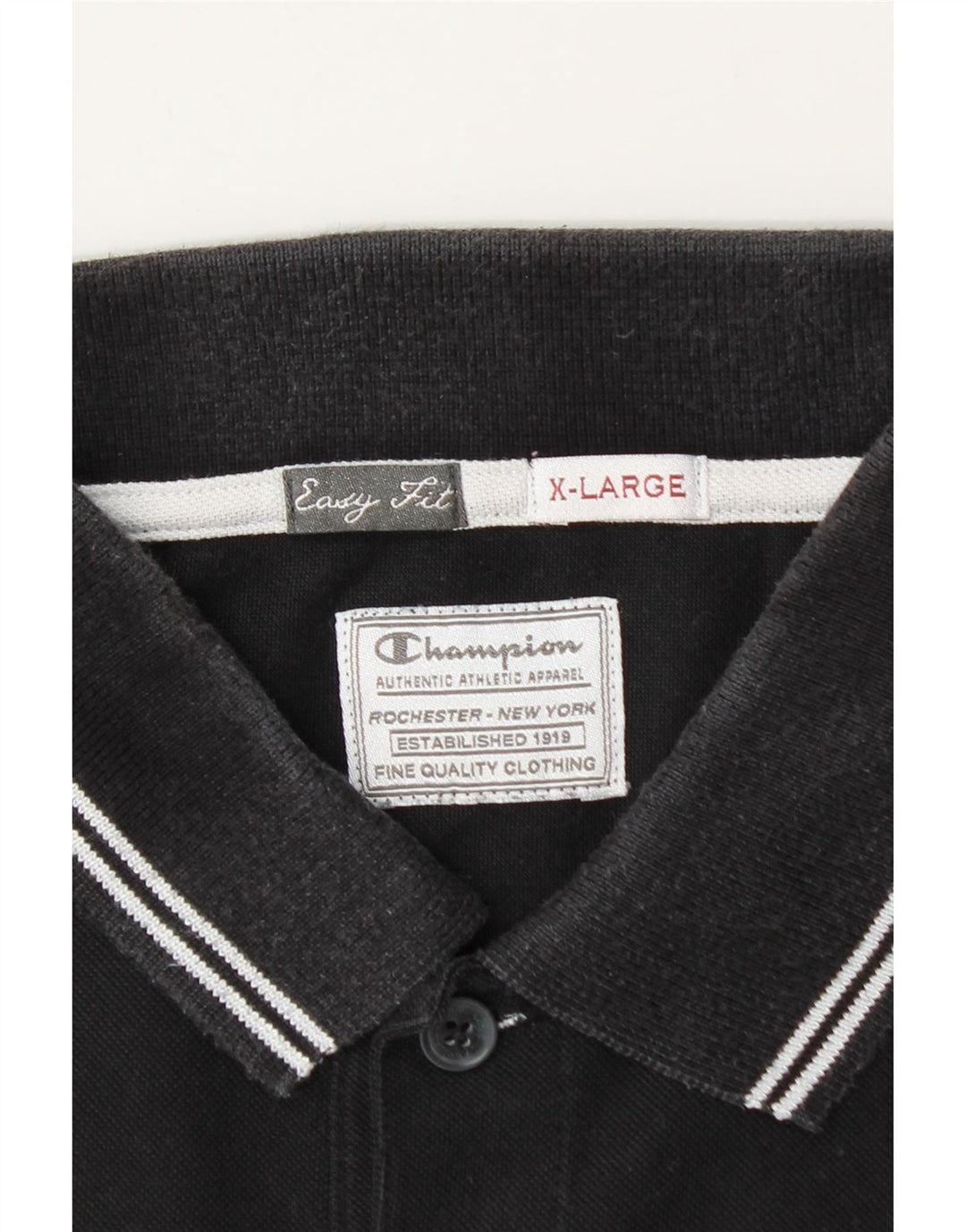 Tricou polo pentru bărbați Champion Easy Fit XL, negru