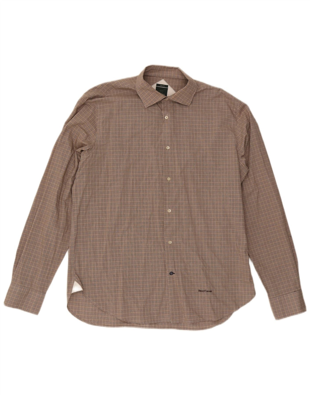 Cămașă pentru bărbați Henry Cottons Slim Fit Mărimea 43 Lung, Gri, Check