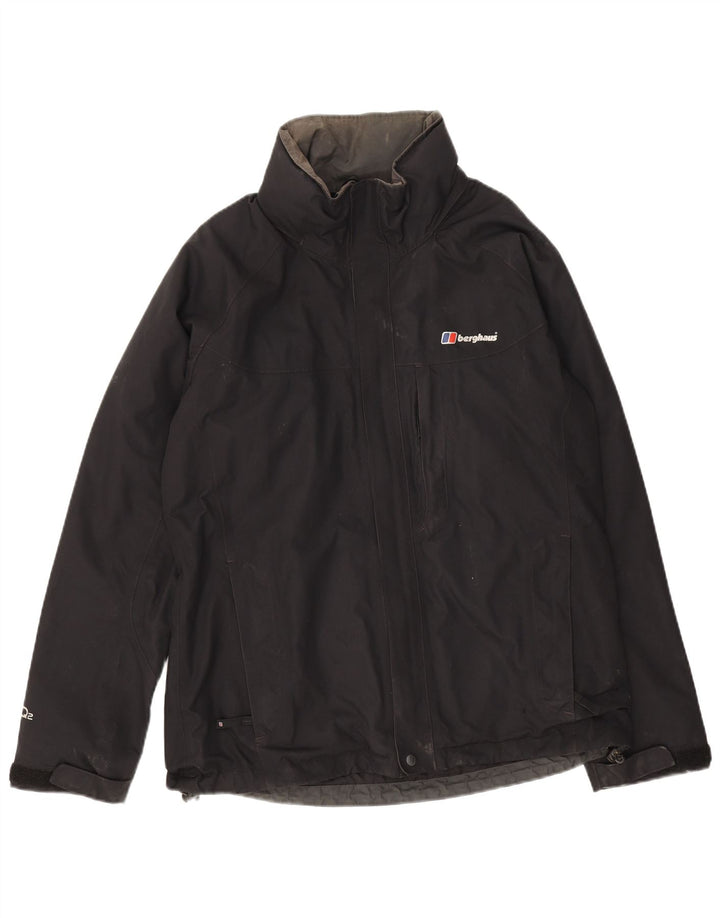 Jachetă de ploaie pentru bărbați Berghaus UK 38, mediu negru, nailon