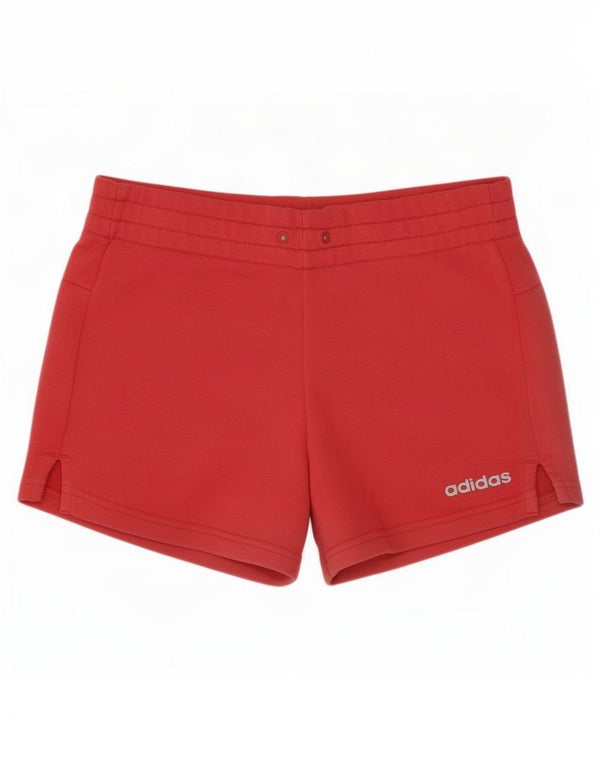 Pantaloni scurți sport adidas pentru femei UK 4/6 XS bumbac roșu