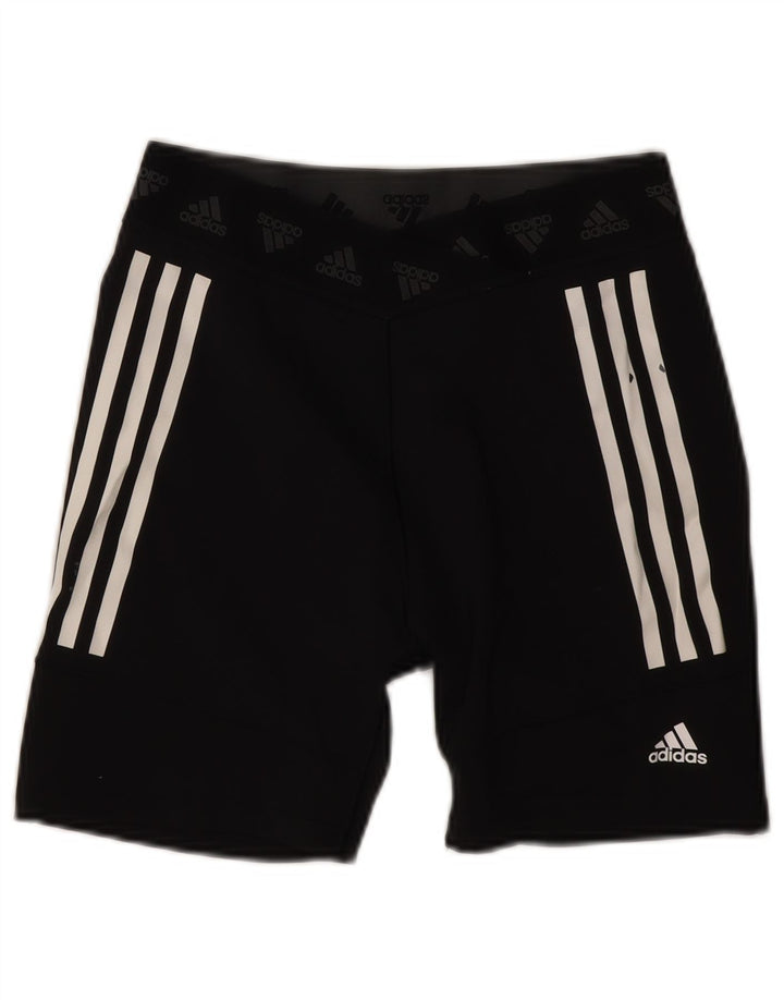 Pantaloni scurți sport Adidas Aeroready Graphic pentru femei UK 12/14 Medium Black
