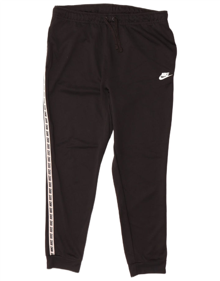 Pantaloni de trening grafic pentru bărbați NIKE Pantaloni de jogging, mari, negru, poliester