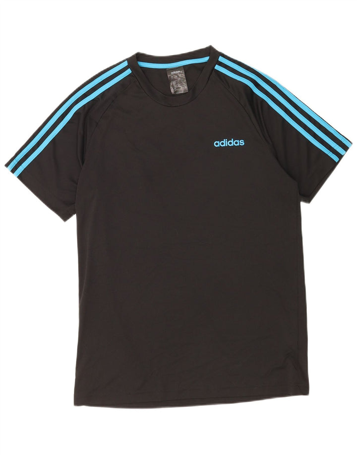 Tricou Adidas Climalite pentru bărbați Top Mediu Negru Poliester