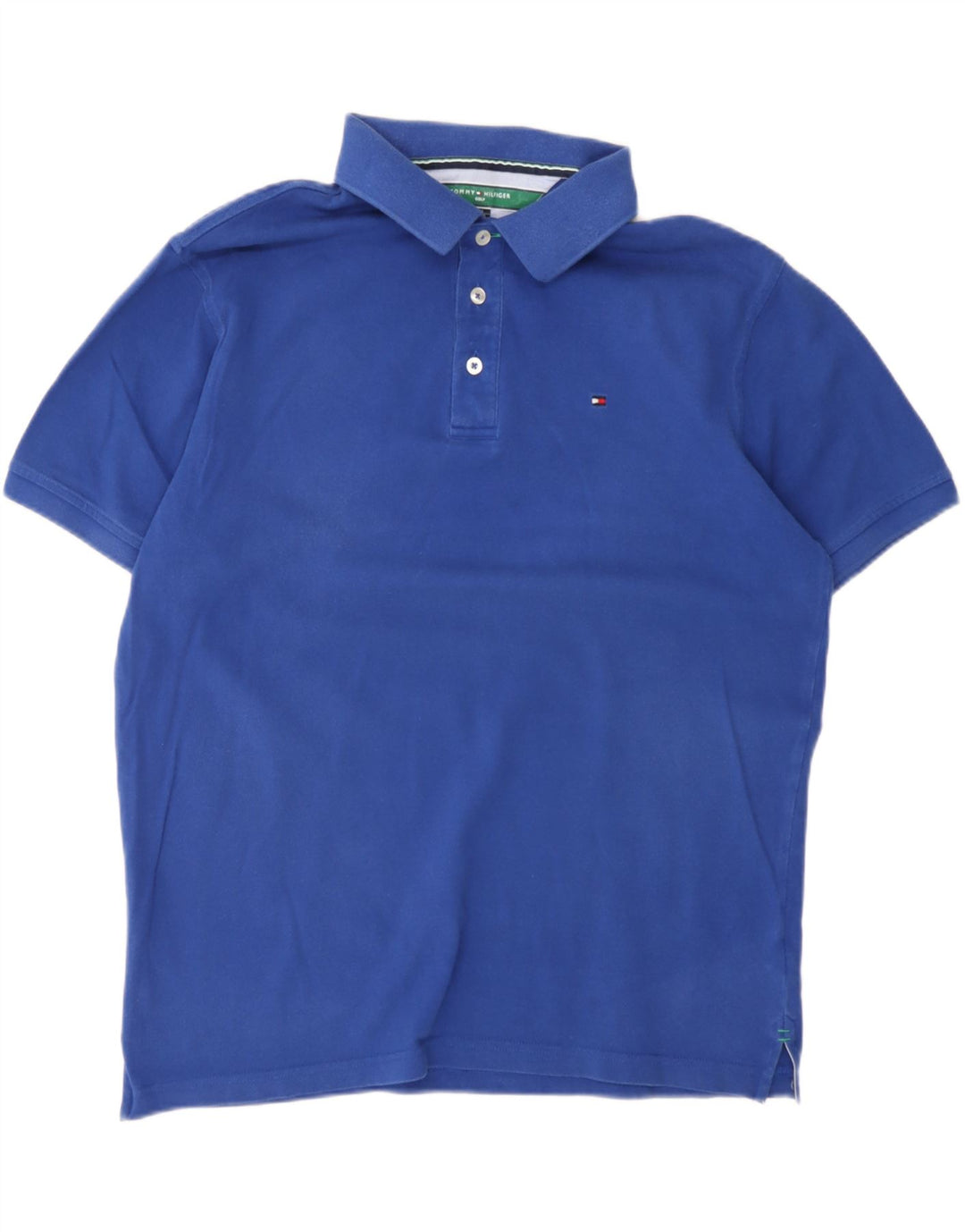TOMMY HILFIGER Mens Golf Polo Shirt Large Blue Cotton Vintage Tommy Hilfiger and Second-Hand Tommy Hilfiger from Messina Hembry 