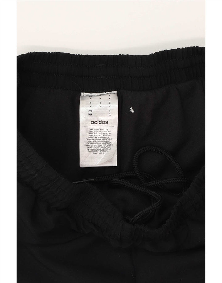 Pantaloni de trening Adidas pentru bărbați Joggeri poliester mediu negru