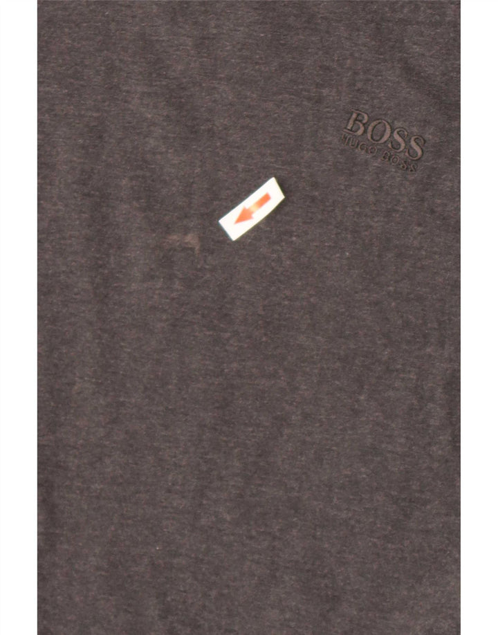 Tricou pentru bărbați Hugo Boss Top din bumbac gri mediu