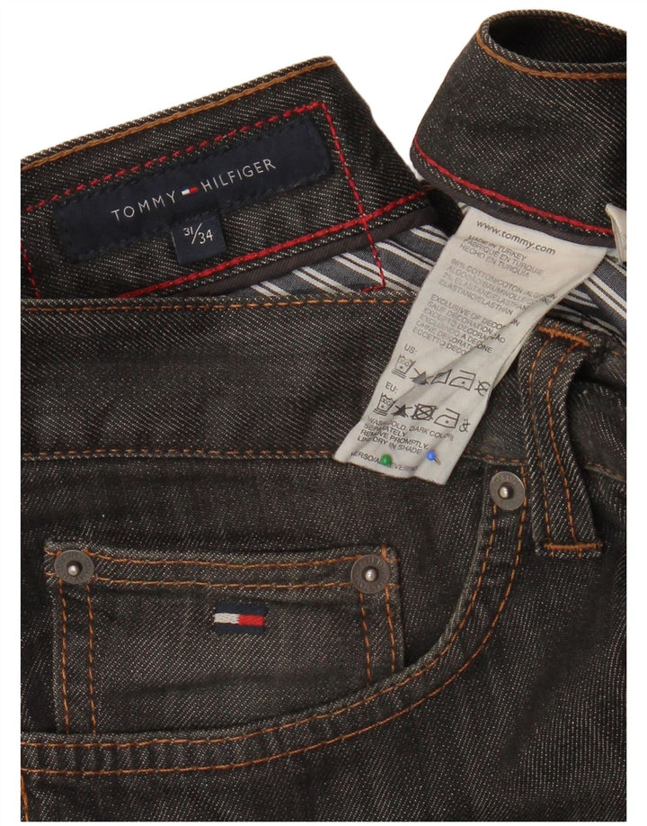TOMMY HILFIGER Blugi drepti pentru bărbați W31 L28 bumbac gri