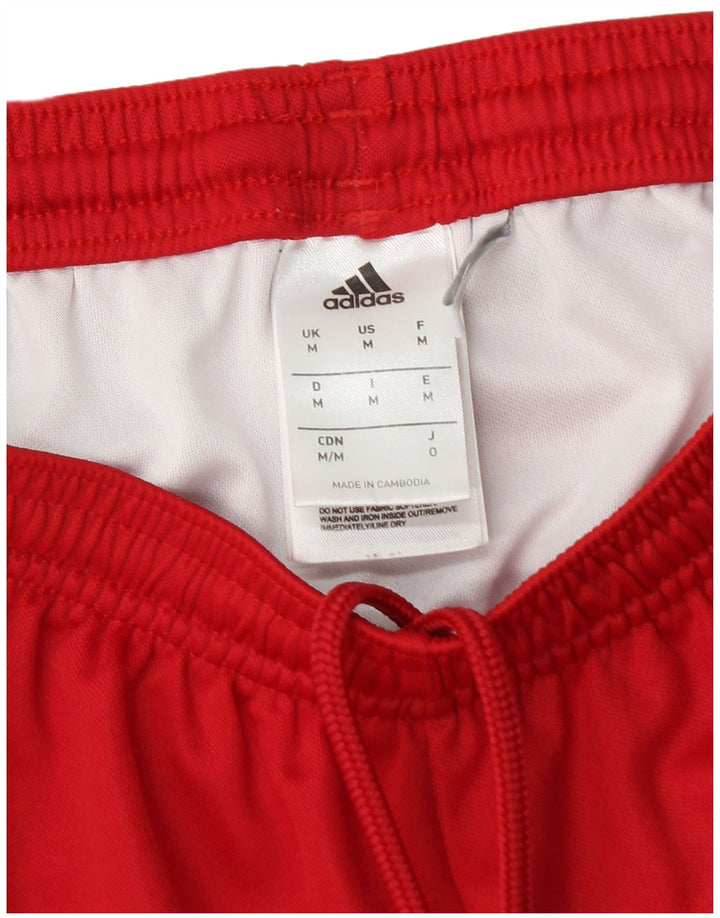 Pantaloni scurți sport pentru bărbați Adidas Climalite, poliester roșu mediu