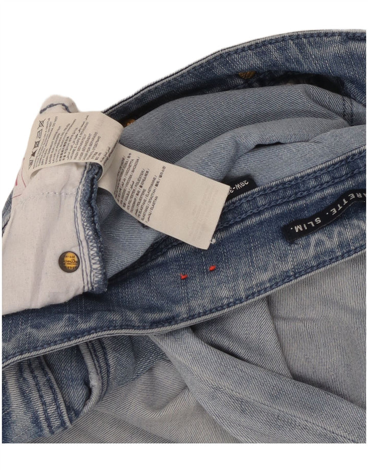 Blugi Superdry Cigarette Slim W29 L32 Bumbac Albastru