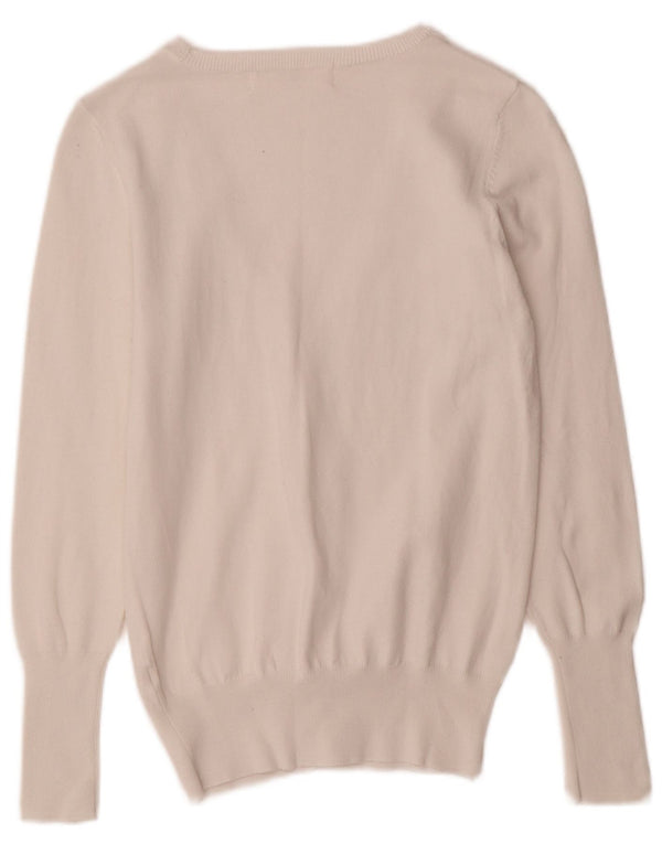 Pulover cardigan pentru femei Zara UK 12 Medium White