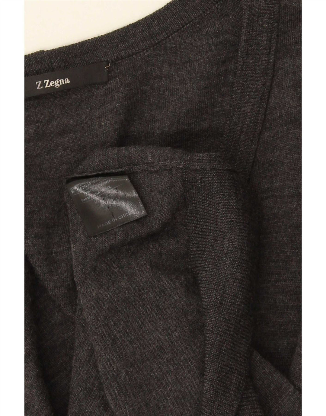Z ZEGNA Pulover cardigan pentru femei US 6 Medium Gri Lână