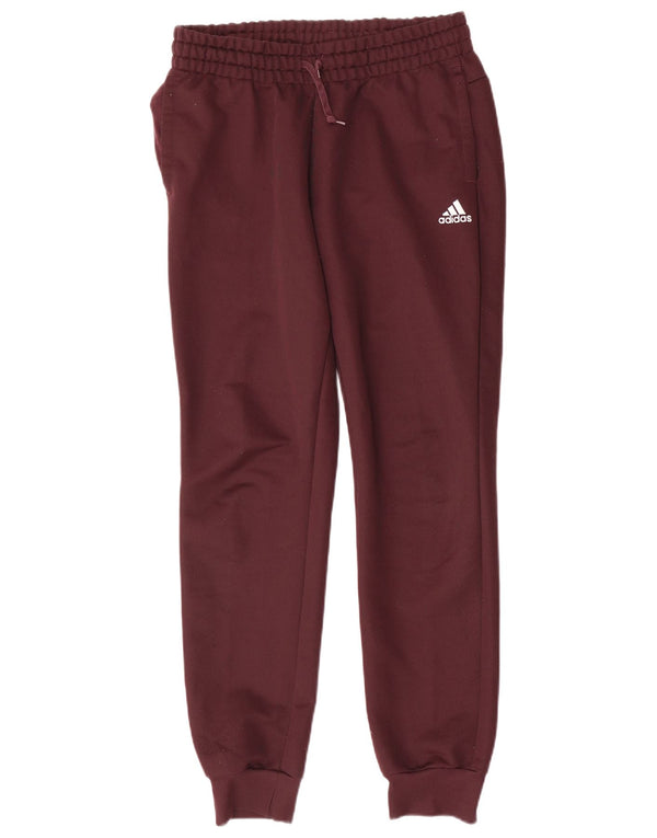 Pantaloni de trening pentru femei Adidas Pantaloni de jogging UK 8/10 Poliester mic Bordeaux