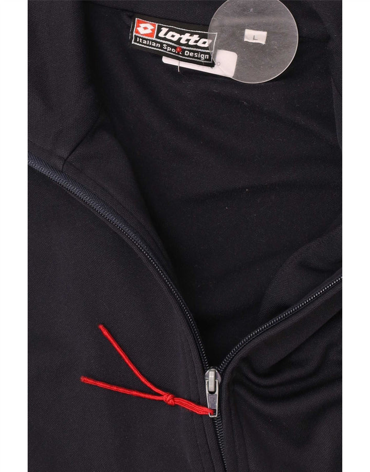 Lotto Mens Regular Fit Trening Top Jacket Large Black
