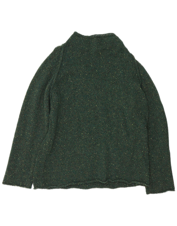 Pulover pentru damă Gas Pulover cu gât țestoasă UK 20 2XL Lână verde pătată