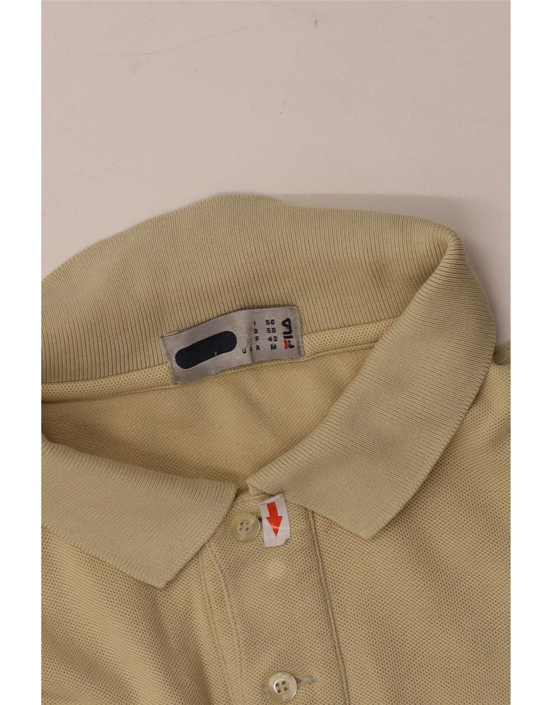 Tricou Polo Fila Bărbați IT 50 Medium Bej Bumbac
