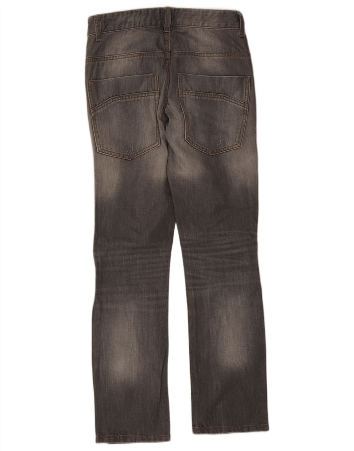 BENETTON Blugi drepte pentru fete 11-12 ani 2XL W28 L28 gri